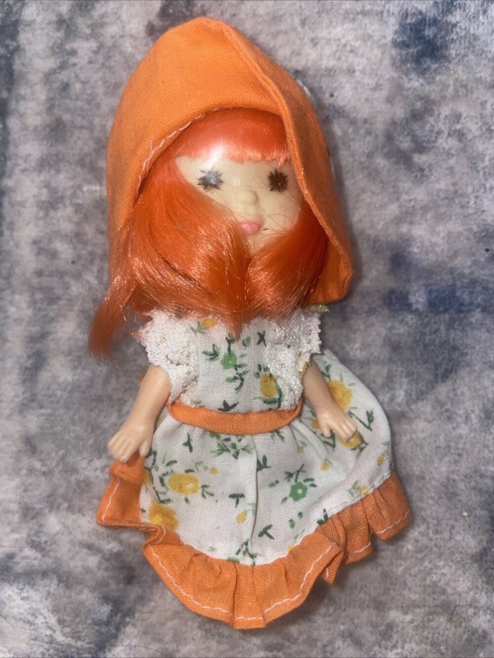 #6563 New Displayed Vintage Agglo Toys Lil Lollypop Sweet Orange Pop Doll
